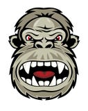 Wild gorilla vector illustration Wild gorilla vector illustration
