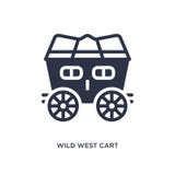 wild west cart icon on white background. Simple element illustration from desert concept royalty free illustration wild west cart icon on white background. Simple element illustration from desert concept royalty free illustration