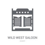 wild west Saloon icon. Trendy wild west Saloon logo concept on w royalty free illustration wild west Saloon icon. Trendy wild west Saloon logo concept on w royalty free illustration