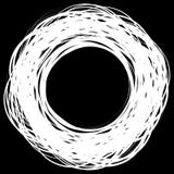 Willekeurige gekrabbelcirkels Concentrische cirkels in een hand getrokken styl stock illustratie Willekeurige gekrabbelcirkels Concentrische cirkels in een hand getrokken styl stock illustratie