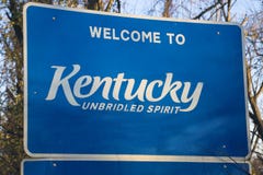 Willkommen nach Kentucky lizenzfreie stockfotos Willkommen nach Kentucky lizenzfreie stockfotos