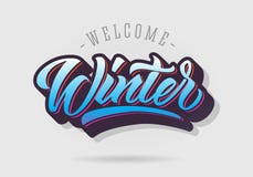 Willkommener Winter 2019 beschriftend vektor abbildung Willkommener Winter 2019 beschriftend vektor abbildung