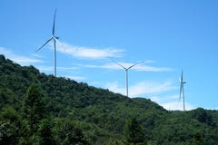 Wind Turbines In China Royalty Free Stock Photo Wind Turbines In China Royalty Free Stock Photo