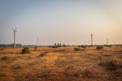 Windmills in farming field royalty free stock image Windmills in farming field royalty free stock image