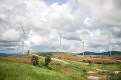 Windmühlen für Electric Power-Produktion stockfoto Windmühlen für Electric Power-Produktion stockfoto