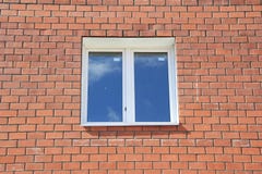 Window In Brick New Home Royalty Free Stock Image