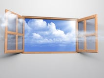 Window to sky Royalty Free Stock Photography Window to sky Royalty Free Stock Photography