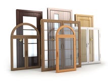 Windows und Türen stock abbildung Windows und Türen stock abbildung