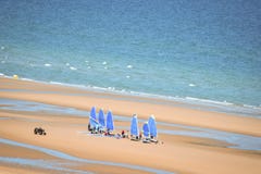 Windsurf class on the beach stock photography Windsurf class on the beach stock photography