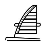 Windsurfing deskowa ikona royalty ilustracja Windsurfing deskowa ikona royalty ilustracja