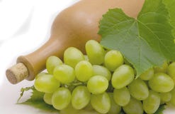 Wine And Grapes Stock Photo