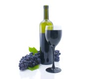 Wine And Grapes Royalty Free Stock Photo
