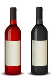 Wine bottle. Illustration of wine bottle on white background