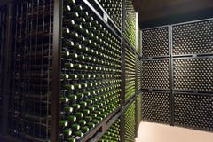 Wine Bottles In Winery Cellar Royalty Free Stock Image