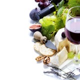 Wine, Grape And Cheese Stock Photos Wine, Grape And Cheese Stock Photos