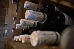 Wine Rack Stock Image