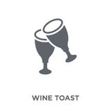 Wine toast icon from Drinks collection. royalty free illustration Wine toast icon from Drinks collection. royalty free illustration