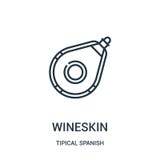 wineskin διάνυσμα εικονιδίων από τη tipical ισπανική συλλογή Η λεπτή γραμμή wineskin περιγράφει τη διανυσματική απεικόνιση εικονι διανυσματική απεικόνιση wineskin διάνυσμα εικονιδίων από τη tipical ισπανική συλλογή Η λεπτή γραμμή wineskin περιγράφει τη διανυσματική απεικόνιση εικονι διανυσματική απεικόνιση
