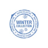 Winter Collection Stamp Stock Photo Winter Collection Stamp Stock Photo