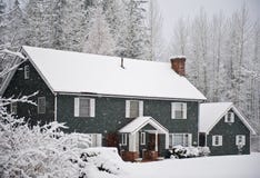 Winter House Royalty Free Stock Images