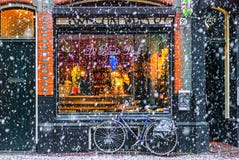 Winter In Amsterdam Stock Photos