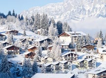 Winter In The Alps Royalty Free Stock Photo Winter In The Alps Royalty Free Stock Photo