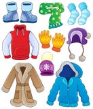 Winter kleidet Sammlung 3 lizenzfreie abbildung Winter kleidet Sammlung 3 lizenzfreie abbildung