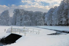 Winter landscape in the Netherlands. Beautiful winter landscape in the Netherlands ( Elswout Overveen stock photography Winter landscape in the Netherlands. Beautiful winter landscape in the Netherlands ( Elswout Overveen stock photography