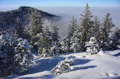 Winter Landscape. Ski Resort Borovets, Bulgaria Royalty Free Stock Photography Winter Landscape. Ski Resort Borovets, Bulgaria Royalty Free Stock Photography