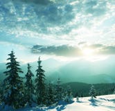 Winter Mountains Stock Image