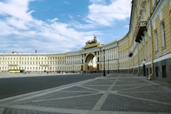 Winter Palace Square and The General Staff building, State Hermitage Museum, St. Petersburg Stock Image Winter Palace Square and The General Staff building, State Hermitage Museum, St. Petersburg Stock Image