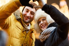 Winter photo of loving couple royalty free stock photo Winter photo of loving couple royalty free stock photo