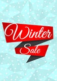 Winter sale banner with snowflakes Royalty Free Stock Image Winter sale banner with snowflakes Royalty Free Stock Image