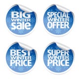 Winter set sale stickers Stock Image Winter set sale stickers Stock Image