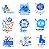 Winter sport, logo and illustration. vector illustration Winter sport, logo and illustration. vector illustration