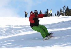 Winter sport snowboarding