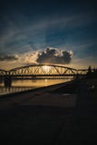 Winter sun over the Vistula stock image Winter sun over the Vistula stock image