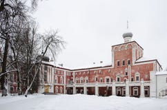 Winter view of Simon block in Vologda Kremlin Russia stock photos Winter view of Simon block in Vologda Kremlin Russia stock photos