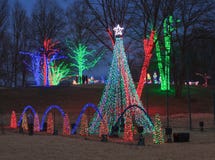 Winter Walk Festival of Lights Virginia royalty free stock image Winter Walk Festival of Lights Virginia royalty free stock image