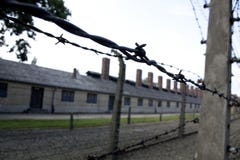 Wired fence at Auschwitz concentration camp royalty free stock photos Wired fence at Auschwitz concentration camp royalty free stock photos