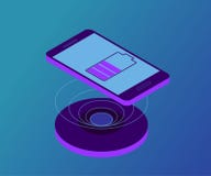 Wireless charger, smartphone, battery 2 Royalty Free Stock Photo Wireless charger, smartphone, battery 2 Royalty Free Stock Photo