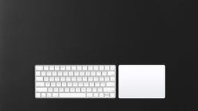 Wireless computer keyboard and trackpad royalty free stock photos Wireless computer keyboard and trackpad royalty free stock photos