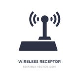 wireless receptor icon on white background. Simple element illustration from Signs concept royalty free illustration wireless receptor icon on white background. Simple element illustration from Signs concept royalty free illustration
