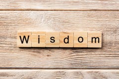 Wisdom word written on wood block. wisdom text on table, concept royalty free stock image Wisdom word written on wood block. wisdom text on table, concept royalty free stock image