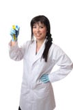 Wissenschaftler mit Reagenzgläsern stockfoto Wissenschaftler mit Reagenzgläsern stockfoto