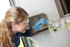 Wissenschaftlerforschung in einer Laborumwelt stockfotos Wissenschaftlerforschung in einer Laborumwelt stockfotos
