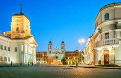 Wit-Rusland, Minsk, Stadhuis, Kerk van Onze Dame