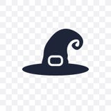 Witch hat transparent icon. Witch hat symbol design from Fairy t vector illustration Witch hat transparent icon. Witch hat symbol design from Fairy t vector illustration