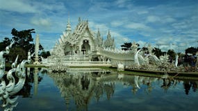 The withe temple Wat Rong Khun, Thailand royalty free stock image The withe temple Wat Rong Khun, Thailand royalty free stock image