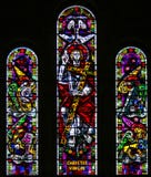 Witraż Chrystus i Cztery ewangelisty zdjęcia stock Witraż Chrystus i Cztery ewangelisty zdjęcia stock